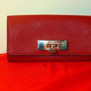 michael kors wallet burgundy/red 35H6GYAE7L